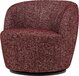 WOOOD Serra Draaifauteuil - Bordeauxrood - 68x70x77 cm