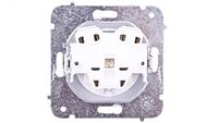 Sentia 1434-10 stopcontact met zonwering 16 A wit