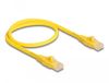 Delock 80100 Netwerkkabel Geel 0,5 m Cat6a U/UTP