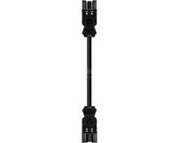 Wieland Koppelsnoer - GST18-3® (v) naar GST18-3® (m) - 3G1,50mm² - 1 meter - Zwart