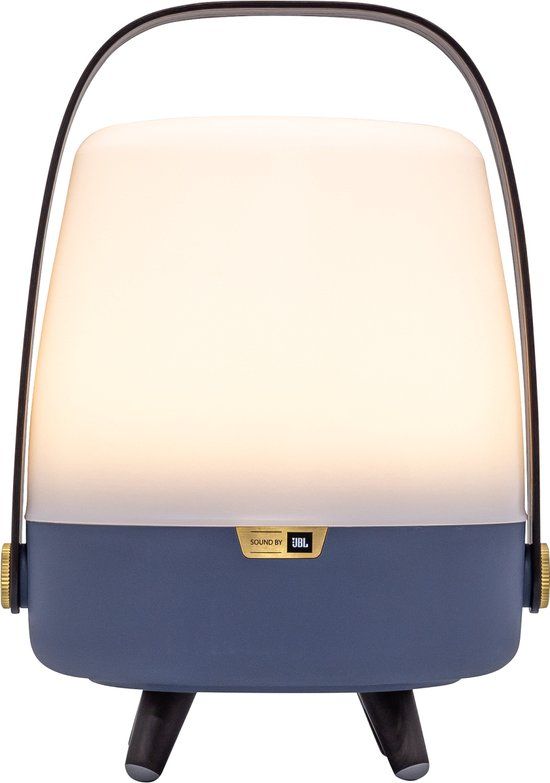 Kooduu Lite-Up Play Mini - Draagbare Speaker Lamp - Krachtig Geluid - Warm Wit Licht - Ocean Blue