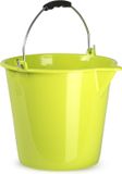 PLASTICFORTE Huishoudemmer - groen - 9 liter - emmer met schenktuit - met handvat