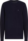 Tommy Hilfiger Heren Pullover Katoen - Blauw - S