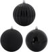 vidaXL Kerstbal - Set - XXL - 3 stuks - Zwart - Ø 25 cm - Kunststof