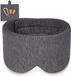 BeiJingLiangPinJiaZuoKeJiWenHuaFaZhanYouXianGongSi Masque de sommeil - Coton modal et velcro réglable - Doux pour le sommeil et les voyages - Gris foncé