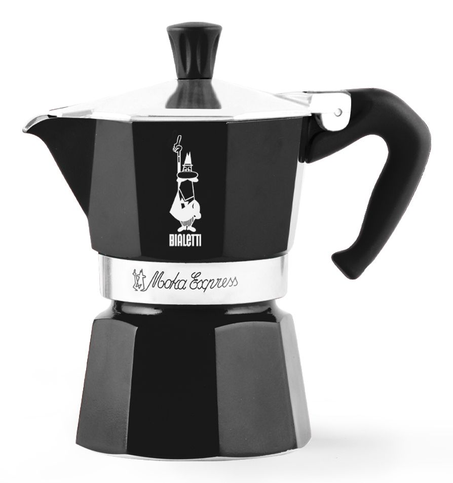 Bialetti Moka Express - Zwart - 6 kops - Aluminium