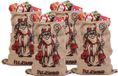 Bellatio Decorations Jute cadeau zak - 3x - Sinterklaas zak - met print en tekst - 63 x 100 cm - Pakjesavond