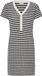 ICHI IHLORIANNA DR2 Mini jurk Dames Zwart Gestreept Katoen/Polyester