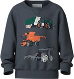 NAME IT Jongens Sweater Lange Mouw Katoen/Polyester Ombre Blue Maat 110