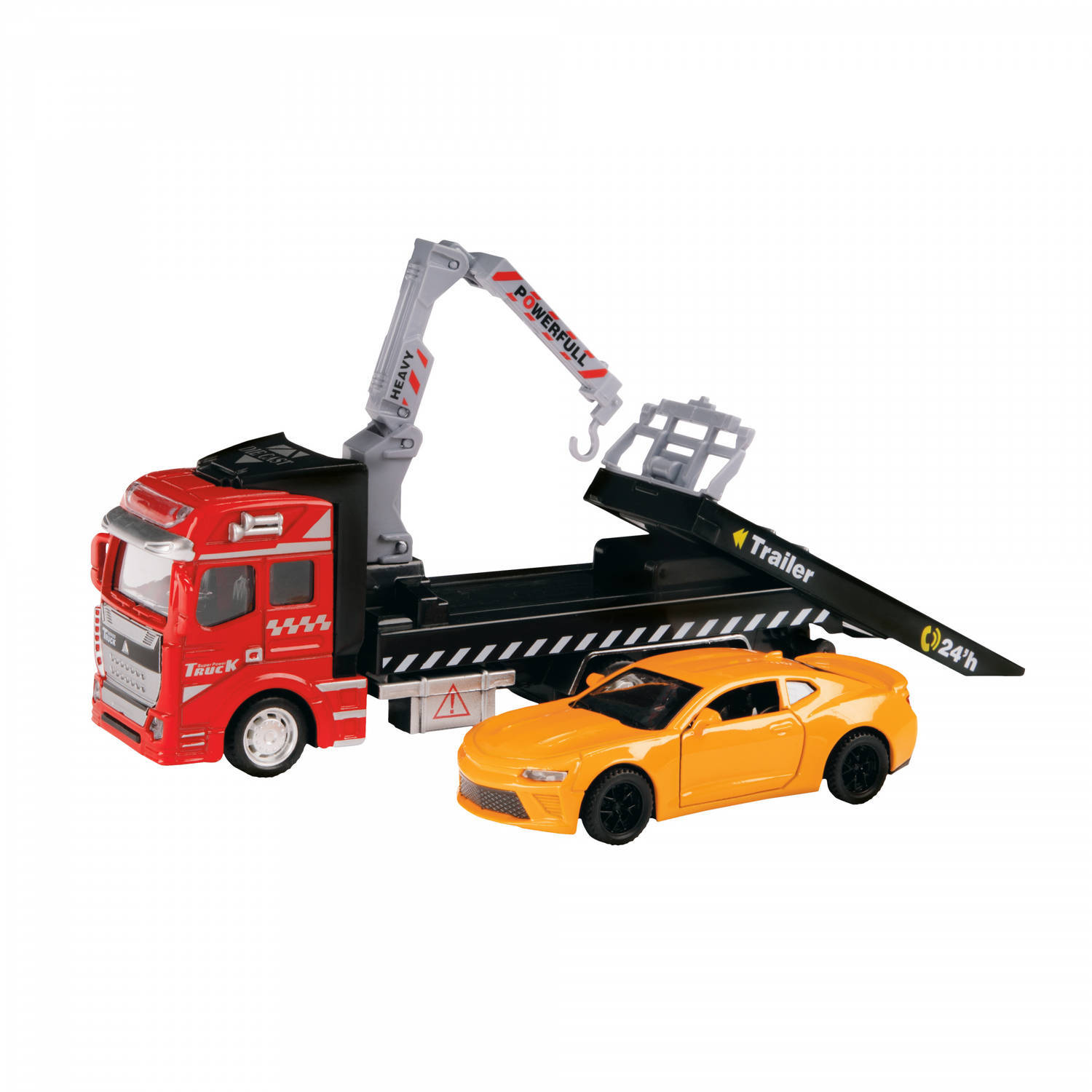 Toi Toys Toi-toys Sleepwagen Met Auto Metal Rood/oranje