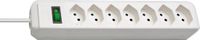 Brennenstuhl 1158912 Power Extension, 2 m, Wit, Plastic, 7 stopcontacten