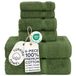 Chakir Turkish Linens Luxe spa en hotelkwaliteit premium Turks katoen 6-delige handdoekenset (2x badhanddoeken, 2x handdoeken, 2x washandjes)