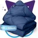 Slaapspeciaal Eazydekbed Essential Navy - Dekbed zonder Overtrek - Wasbaar Dekbed - Hoesloos Dekbed - All Year Dekbed - 2 in 1 Dekbed - Dekbed met Vaste Overtrek - Gekleurd Dekbed - 140x200 cm