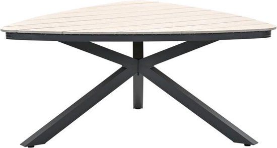 Garden Impressions Edison Triangle Tuintafel 170 cm - Bruin/Antraciet