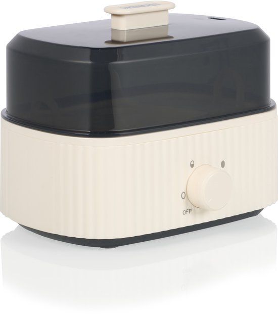 Princess Eierkoker Wave 262047 - 6 eieren - 300 W - Zwart/Wit