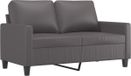 vidaXL - Canapé deux places - 120 cm - Similicuir - Gris