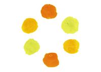 INNSPIRO Pompons van acryl met 3 gele tinten, 25 m, 50u, 99305