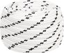 vidaXL Boottouw gevlochten 18 mmx25 m polyester wit