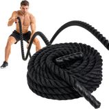 Relaxdays Battle Rope - 9 meter - ø 38 mm - Zwart