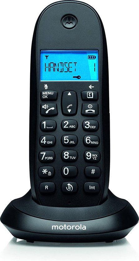 Motorola C1001CB+ DECT Telefoon - Zwart - Handenvrij - Callblock