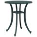 Table de jardin Ø 48x53 cm fonte d'aluminium vert