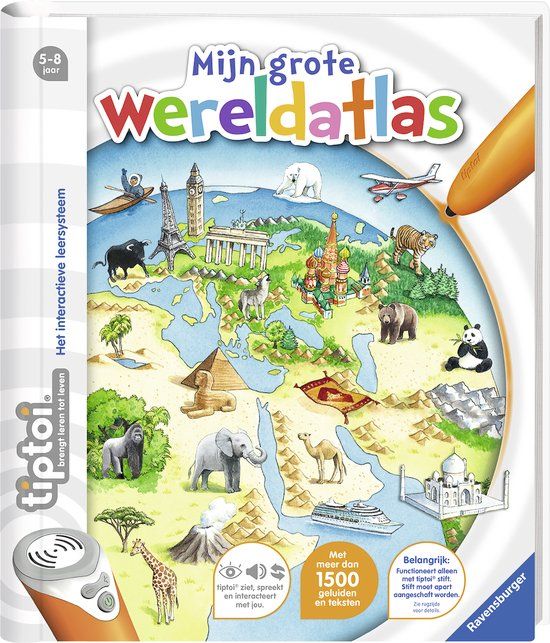 tiptoi® boek Mijn grote wereldatlas - Ravensburger - Leersysteem - Nederlands