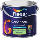 FLEXA Creations Muurverf Zijde Mat Midden Eucalyptus 2,5 liter