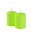 Kaars Cereria Di Giorgio Kaars diameter 7 cm hoogte 10 cm - kleur groene pop - voor Horeca operators, evenementen en wooncultuur - brandduur 55 uur