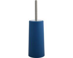 MSV Toiletborstel met houder - Marine blauw - 35 cm