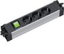Bachmann stekkerdoos met Wieland GST18® installatiestekker, 3 contacten en schakelaar / zwart/zilver