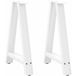 Maison Exclusive Pieds de table à manger forme A 2 pièces blanc 50x(72-73) cm