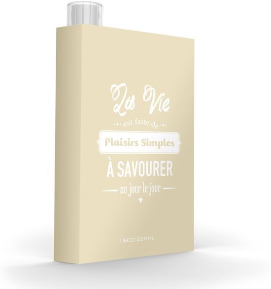 Asobu Drinkfles My Discreet A Savourer - Licht Geel