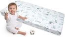 Medi Partners Hoeslaken voor een Babybedje 70x140 cm 100% Katoenen babybeddengoed kindermatras slaapzak (Oceaan)