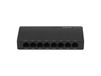 Lanberg DSP2-1008-12V Unmanaged Gigabit Ethernet Network Switch, Zwart