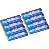 XCell 8x XCell 2x 4er Folie AA LR6 Mignon Super Alkaline Batterie