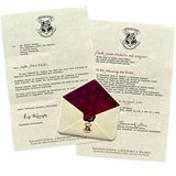 Harry Potter - Zweinstein acceptatiebrief - 3,5 "x 3,5" functionele hars envelop magneet met 5" x 8" brief van professor McGonagall | Officieel gelicentieerde koopwaar