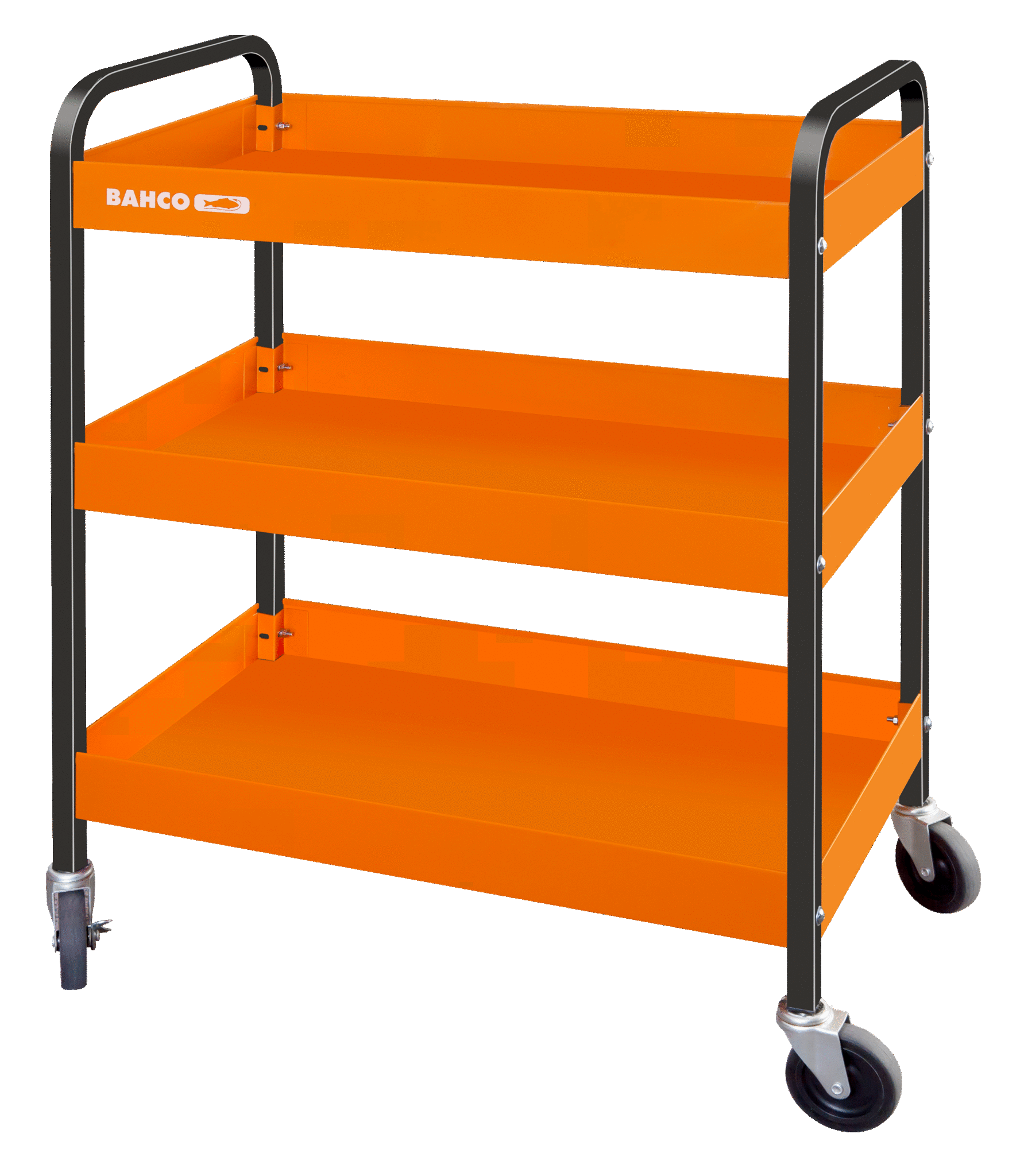 Bahco Kar op wielen | aluminium | met drie lagen | oranje | 764 mm x 435 mm x 1051 mm - 1470KC3A