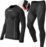 SNOCKS Thermo Ondergoed Heren met Duimgat - Thermoshirt & Thermobroek - Warm & Ademend - Comfortabele Pasvorm - 1 Set