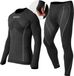 SNOCKS Thermo Ondergoed Heren met Duimgat - Thermoshirt & Thermobroek - Warm & Ademend - Comfortabele Pasvorm - 1 Set