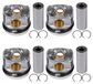 Set van 4 zuigers - Motorzuigers - Geschikt voor Transporter T6 Multivan T6 Crafter TGE 2.0 TDI - Motorcodes CXF, CXG, CXH, DAU - Reserveonderdeel 04L107065AT