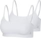 adidas Sportswear 2PK Bralette - Sport Active Modal Comfort - Dames - Wit - Maat XL