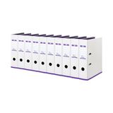 ELBA myColour 100025923 plastic mappen, 10 stuks, wit/violet