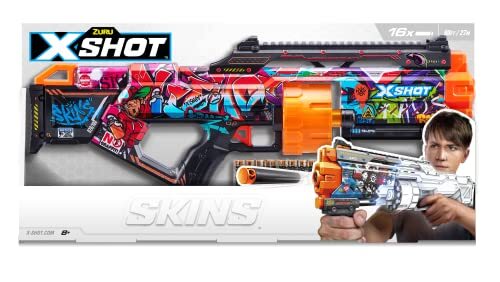 XShot X-Shot SKINS LAATSTE STAND (16 Darts) Graffiti van ZURU