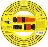 Cellfast Tuinslang 4-lagige met Sproeier - Kruislings gevlochten - UV- en algenbestendig Max. 20 Bar Sprinkler 1/2" 15 m
