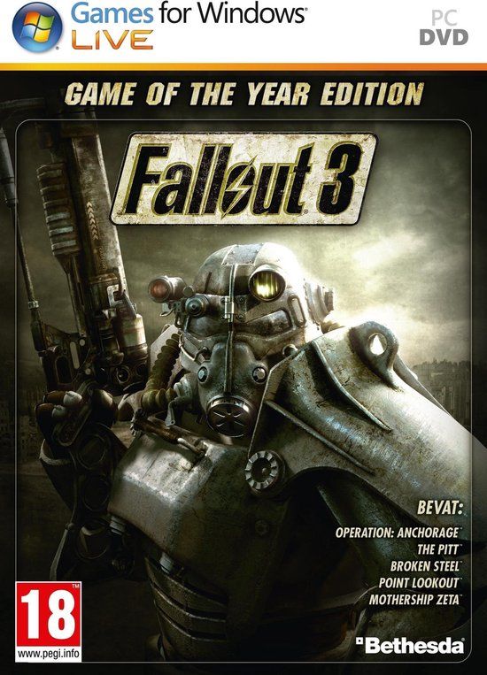 Bethesda Fallout 3: Game of the Year Edition, PC, Role Playing Game (RPG), DVD-ROM