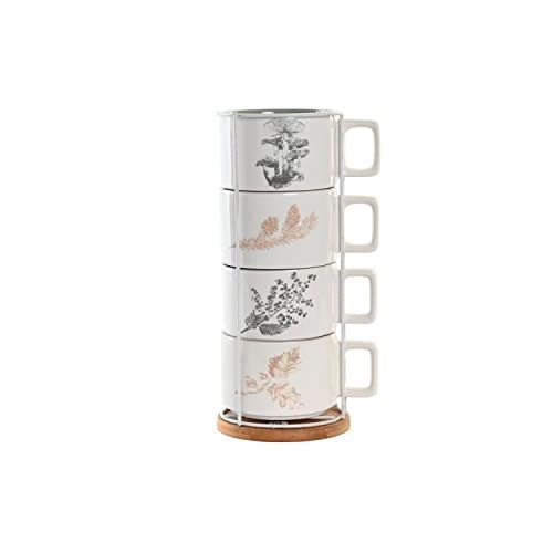 DKD Home Decor Set koffiekopjes, standaard