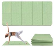 Tapis de yoga pliable avec propriétés antidérapantes, idéal pour les voyages et le gymnase