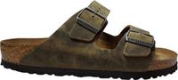 Birkenstock Claquette Arizona 1019313 Kaki Vert Cuir Gras Normal Semelle Souple