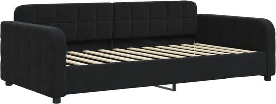 VidaXL Slaapbank Zwart 90x200 cm