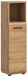 Hioshop Ice badkamerkast 1 deur, 1 plank eiken decor.